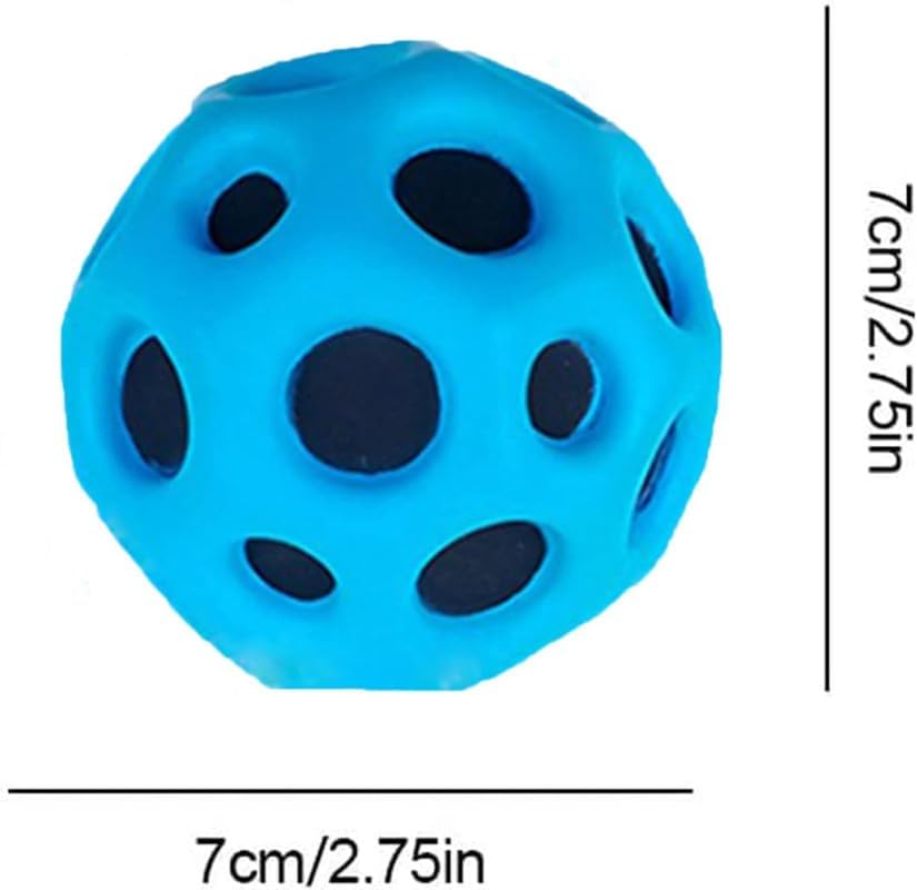 Rubber Moon Ball | Bouncy Coral Ball | Anti-Stress Soft Rubber Ball for Fun and Coordination