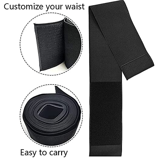 Waist Belt Elastic Band | Weight Loss Flat Belly Belt | Abdominal Belt for Post-Delivery Tummy Reduction | Tummy Wrap Waist Trainer (2 Meter)