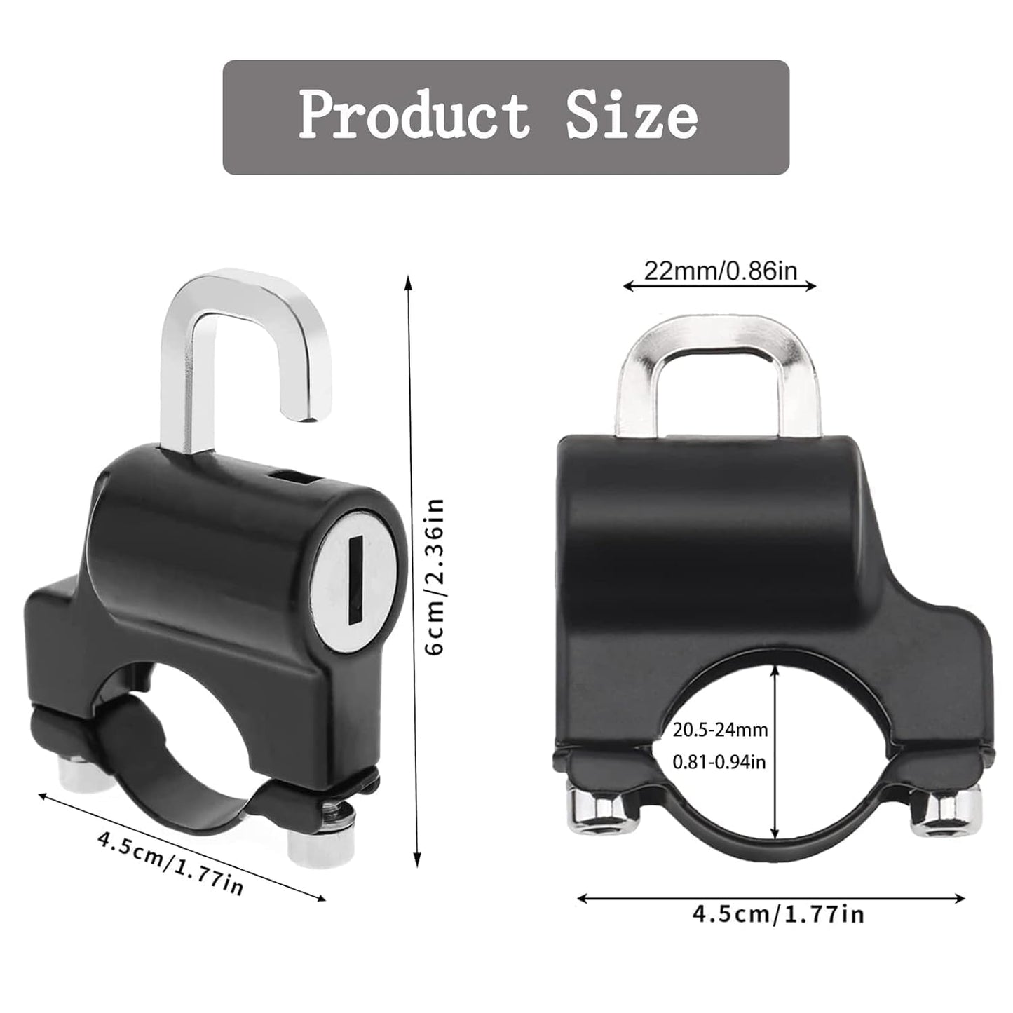 Universal Anti-Theft Helmet & Luggage Lock | Secure Lock for Motorcycles, Scooters, Bicycles, and Luggage