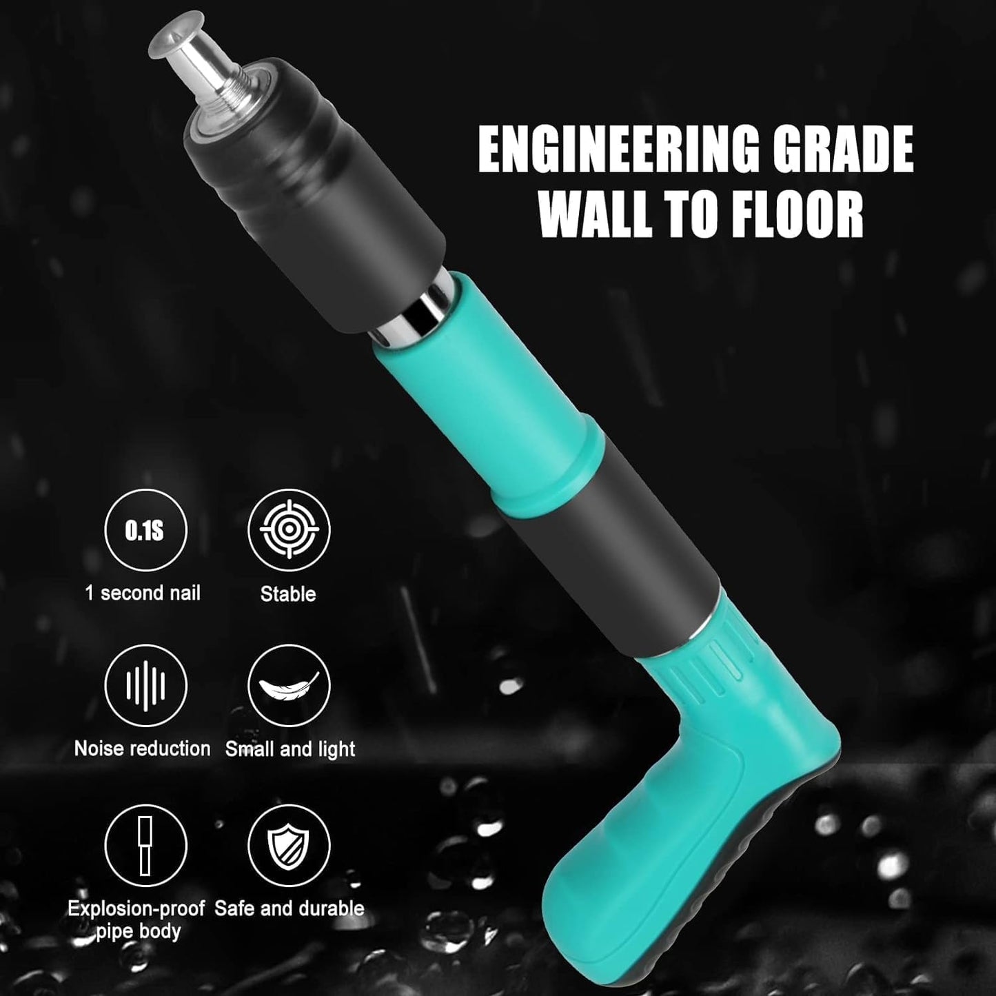 Multipurpose Manual Steel Nail Gun | Nail Wall Fastening Tool for Cement Walls & Woodworking | Portable Mini Nail Shooter