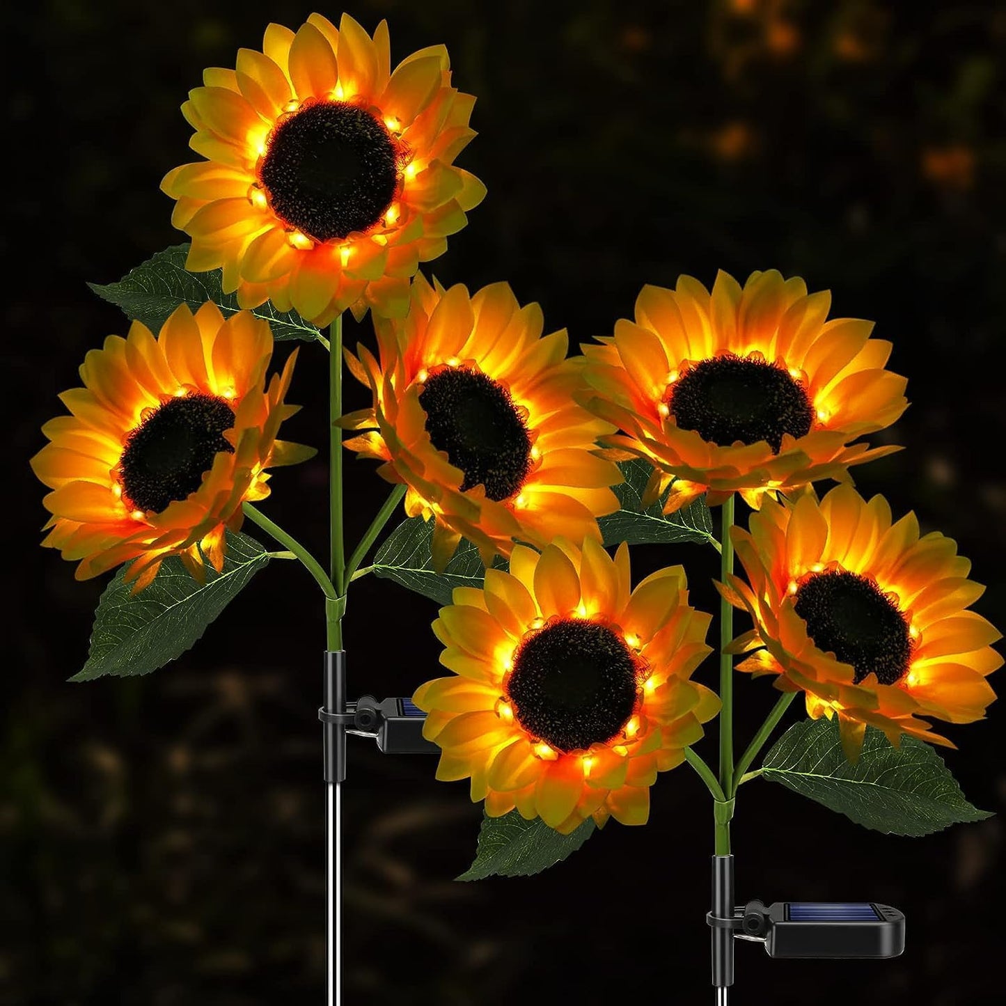 Sunflower Solar Garden Light | Flexible Solar-Powered Sunflower Light for Outdoor Decor