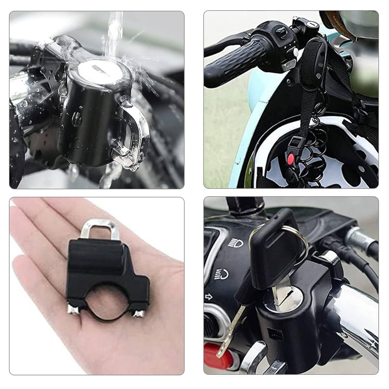 Universal Anti-Theft Helmet & Luggage Lock | Secure Lock for Motorcycles, Scooters, Bicycles, and Luggage