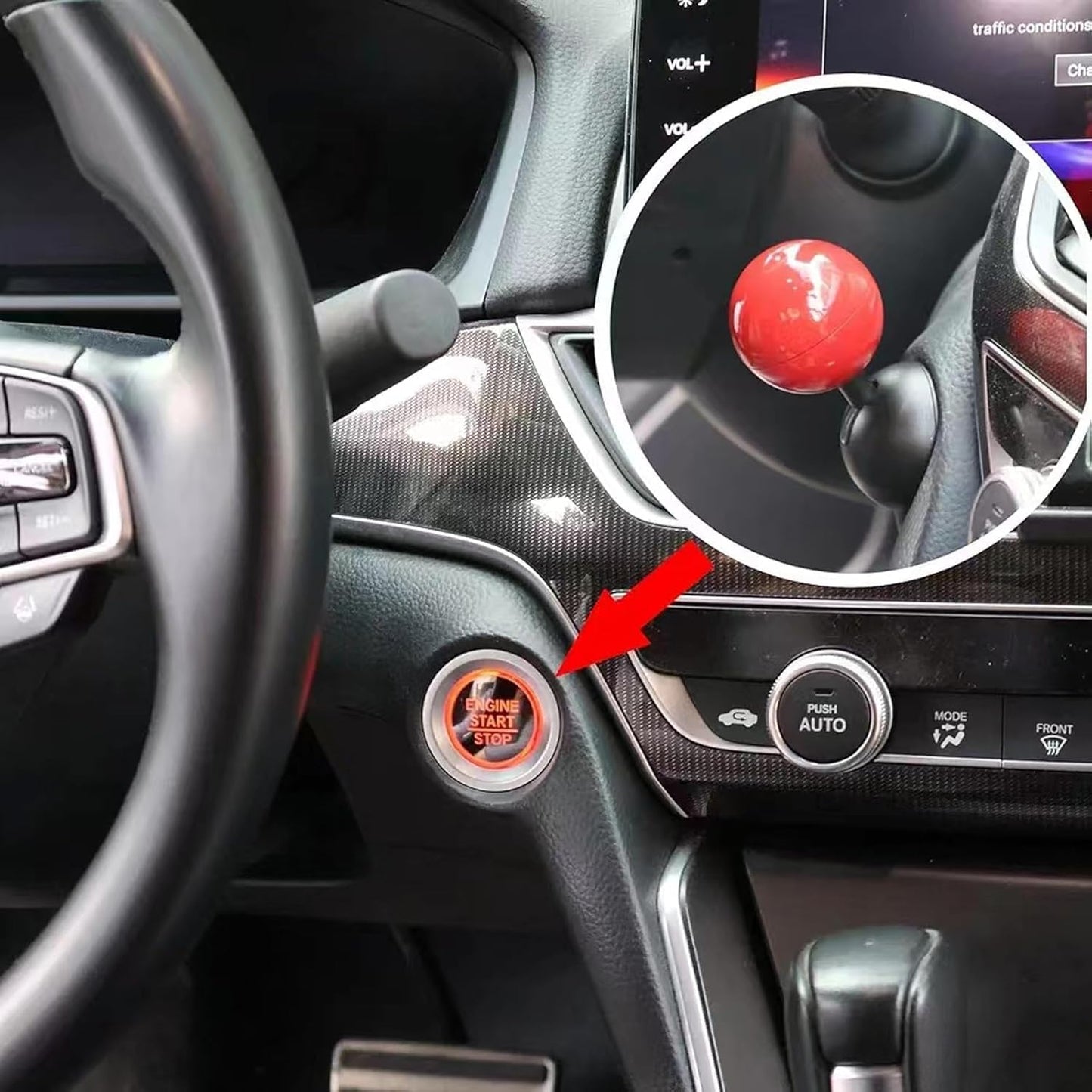 Push Button Start Lever | Car Push to Start Button Rocker | Engine Start Stop Joystick for Cars