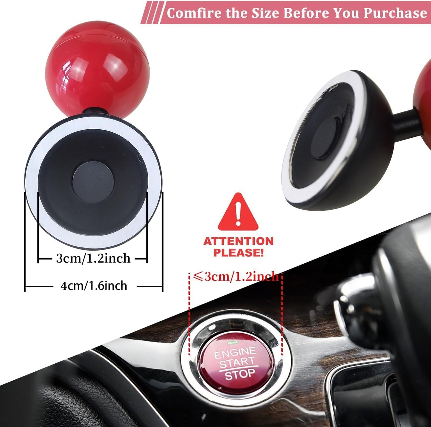 Push Button Start Lever | Car Push to Start Button Rocker | Engine Start Stop Joystick for Cars