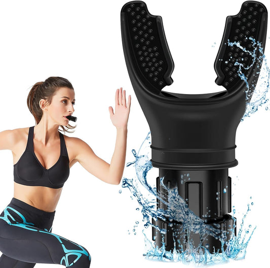 Portable Lung Breathing Trainer | Lung Capacity Exercise Device | Respiratory Muscle Enhancer for Fitness & Wellness