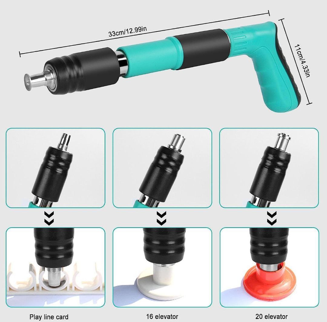 Multipurpose Manual Steel Nail Gun | Nail Wall Fastening Tool for Cement Walls & Woodworking | Portable Mini Nail Shooter